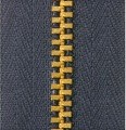 Молния металлическая тип 4, 5 джинсовая, для одежды