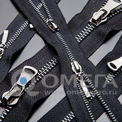 Размерная металлическая молния в наличии